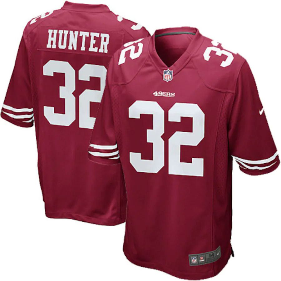 Men San Francisco 49ers #32 Kendall Hunter Nike Scarlet Game NFL Jersey